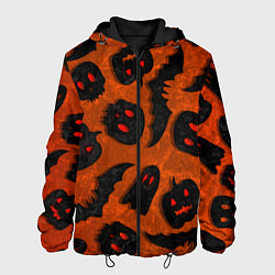 Куртка с капюшоном мужская Halloween print, цвет: 3D-черный