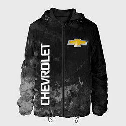Куртка с капюшоном мужская Chevrolet, gray, цвет: 3D-черный