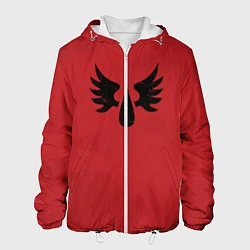 Куртка с капюшоном мужская Кровавые ангелы цвет легиона 9, цвет: 3D-белый