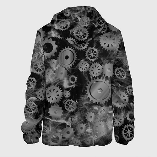 Мужская куртка Механизм и дым, стимпанк / 3D-Черный – фото 2