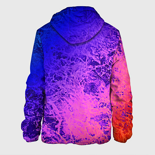 Мужская куртка Абстрактный пурпурно-синий / 3D-Черный – фото 2