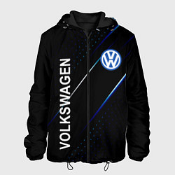 Куртка с капюшоном мужская Volkswagen, sport style, цвет: 3D-черный