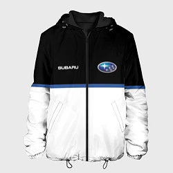 Куртка с капюшоном мужская Subaru Два цвета, цвет: 3D-черный