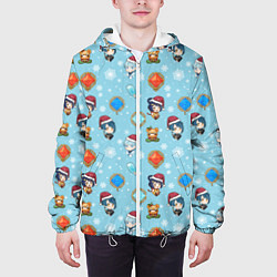Куртка с капюшоном мужская Genshin Impact Pattern, цвет: 3D-белый — фото 2
