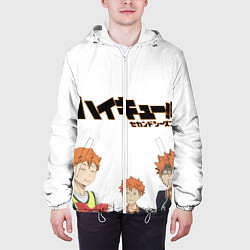 Куртка с капюшоном мужская Хинаточка, цвет: 3D-белый — фото 2