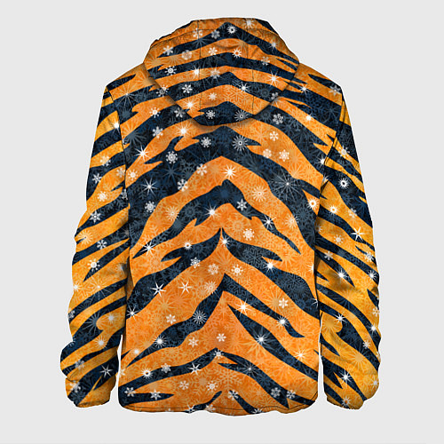 Мужская куртка Новогодняя шкура тигра / 3D-Черный – фото 2