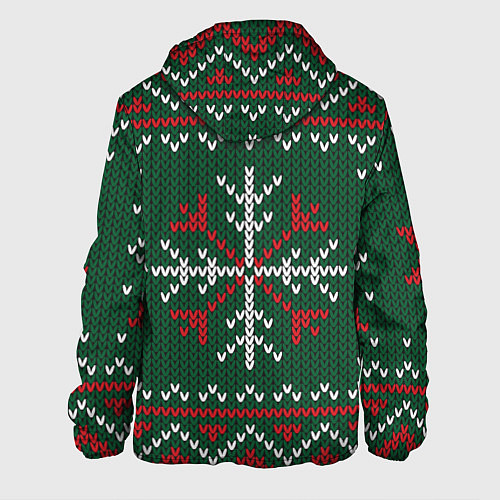 Мужская куртка Knitted Snowflake Pattern / 3D-Черный – фото 2