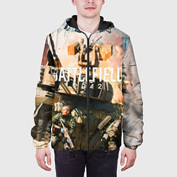 Куртка с капюшоном мужская Battlefield 2042 - отряд, цвет: 3D-черный — фото 2