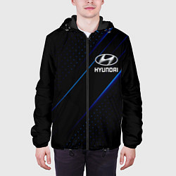 Куртка с капюшоном мужская Хендай Hyundai SPORT цвета 3D-черный — фото 2