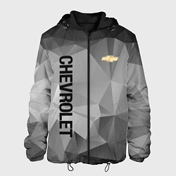 Куртка с капюшоном мужская Chevrolet Geometry, цвет: 3D-черный