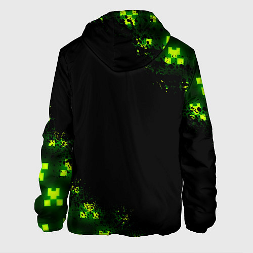 Мужская куртка MINECRAFT NEON LOGO CREEPER / 3D-Черный – фото 2