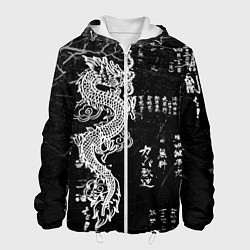 Мужская куртка Японский Дракон Иероглифы Dragon Japan