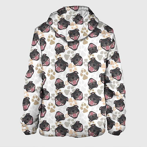 Мужская куртка Стаффордширский Бультерьер Bull-Terrier / 3D-Черный – фото 2