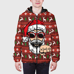 Куртка с капюшоном мужская Bad Santa Плохой Санта, цвет: 3D-черный — фото 2