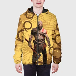 Куртка с капюшоном мужская God of War Kratos Год оф Вар Кратос, цвет: 3D-черный — фото 2
