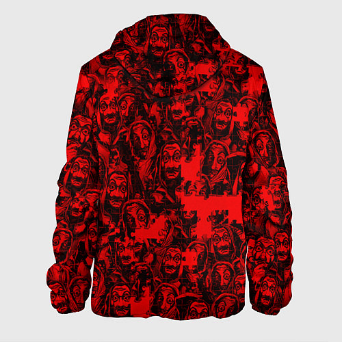 Мужская куртка LA CASA DE PAPEL RED CODE PATTERN / 3D-Черный – фото 2
