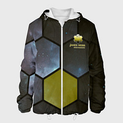 Куртка с капюшоном мужская JWST space cell theme, цвет: 3D-белый