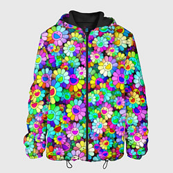 Мужская куртка Rainbow flowers