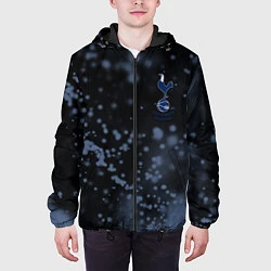 Куртка с капюшоном мужская ТОТТЕНХЭМ - Частицы, цвет: 3D-черный — фото 2