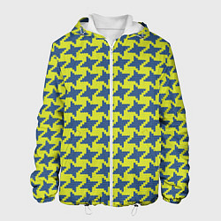 Мужская куртка Сине-желтые гусиные лапки