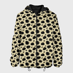 Куртка с капюшоном мужская Шкура Леопарда Leopard, цвет: 3D-черный