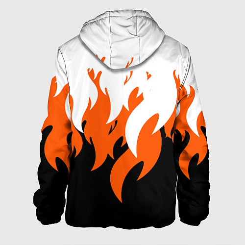 Мужская куртка Оранжевый Огонь / 3D-Черный – фото 2