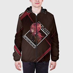 Куртка с капюшоном мужская Diluc Ragnvindr Дилюк Рагнвиндр, Genshin Impact, цвет: 3D-черный — фото 2