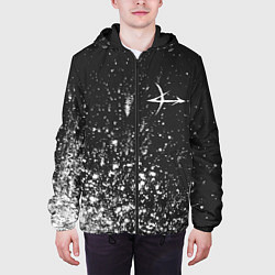 Куртка с капюшоном мужская ЗОВ АДА - ARROWHEADS - Краски, цвет: 3D-черный — фото 2