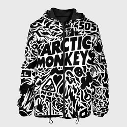 Куртка с капюшоном мужская Arctic monkeys Pattern, цвет: 3D-черный