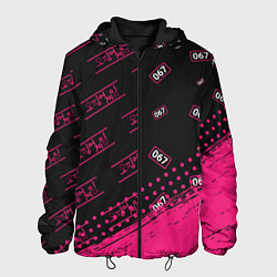 Куртка с капюшоном мужская SQUID GAME - 067 Краска Паттерны, цвет: 3D-черный