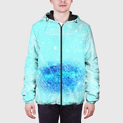 Куртка с капюшоном мужская Под слоем льда, цвет: 3D-черный — фото 2