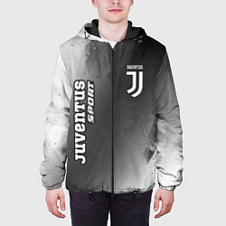 Куртка с капюшоном мужская ЮВЕНТУС Juventus Sport Абстракция, цвет: 3D-черный — фото 2