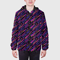 Куртка с капюшоном мужская Сильный STRONG, цвет: 3D-черный — фото 2