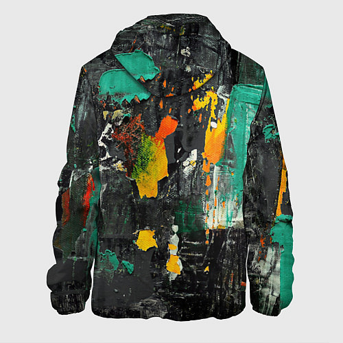 Мужская куртка Пятна краски / 3D-Черный – фото 2