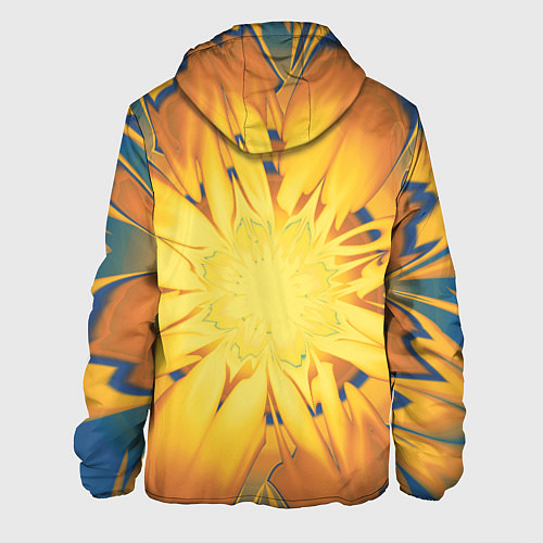 Мужская куртка Солнечный цветок Абстракция 535-332-32 / 3D-Черный – фото 2