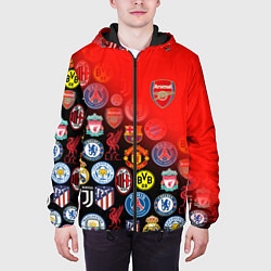 Куртка с капюшоном мужская ARSENAL SPORT BEST FC, цвет: 3D-черный — фото 2