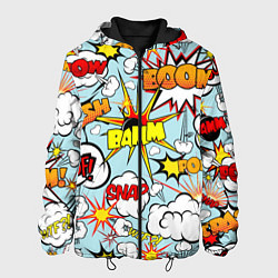 Куртка с капюшоном мужская BoOMbiT, цвет: 3D-черный