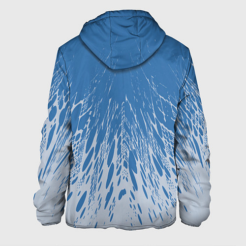 Мужская куртка Коллекция Rays Лучи Голубой и серый Абстракция 650 / 3D-Черный – фото 2