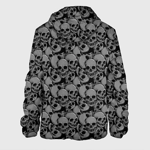 Мужская куртка Gray skulls / 3D-Черный – фото 2