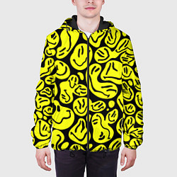 Куртка с капюшоном мужская The Смайлики, цвет: 3D-черный — фото 2