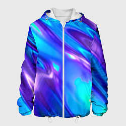 Куртка с капюшоном мужская Neon Holographic, цвет: 3D-белый