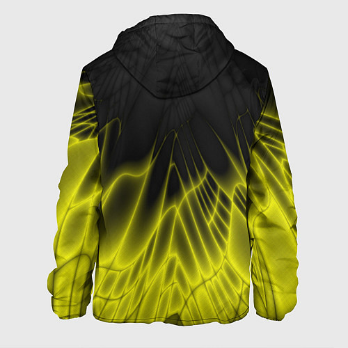 Мужская куртка Коллекция Rays Лучи Желтый и черный Абстракция 662 / 3D-Черный – фото 2