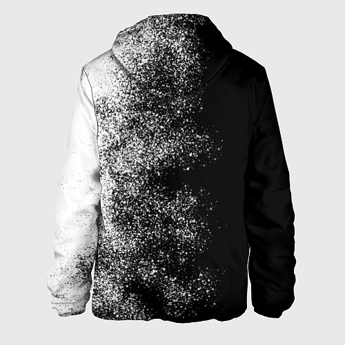 Мужская куртка БМВ Черно-белый логотип / 3D-Черный – фото 2