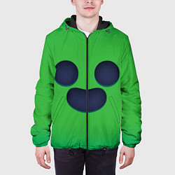 Куртка с капюшоном мужская Спайк BRAWL STARS образ, цвет: 3D-черный — фото 2