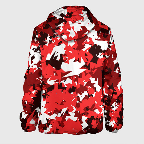 Мужская куртка Красно-белый камуфляж / 3D-Черный – фото 2