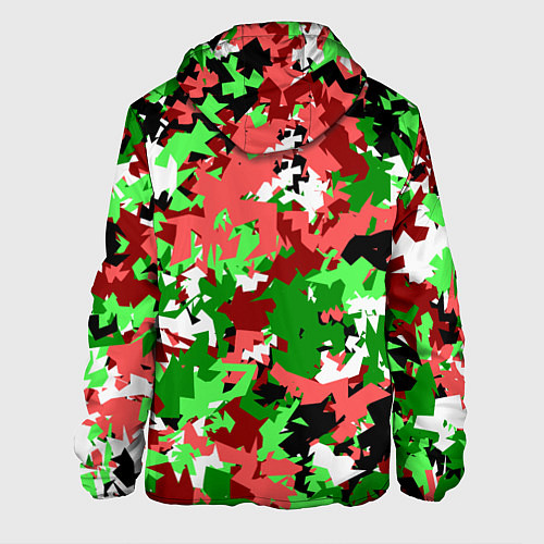 Мужская куртка Красно-зеленый камуфляж / 3D-Черный – фото 2
