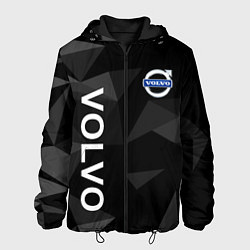 Куртка с капюшоном мужская Volvo , Вольво, цвет: 3D-черный