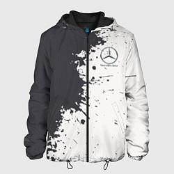 Куртка с капюшоном мужская Mercedes-Benz Клякса, цвет: 3D-черный