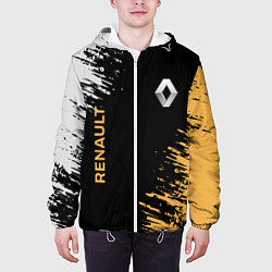 Куртка с капюшоном мужская Renault авто марка, цвет: 3D-белый — фото 2