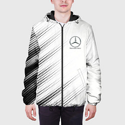 Куртка с капюшоном мужская Mercedes-Benz - White, цвет: 3D-черный — фото 2